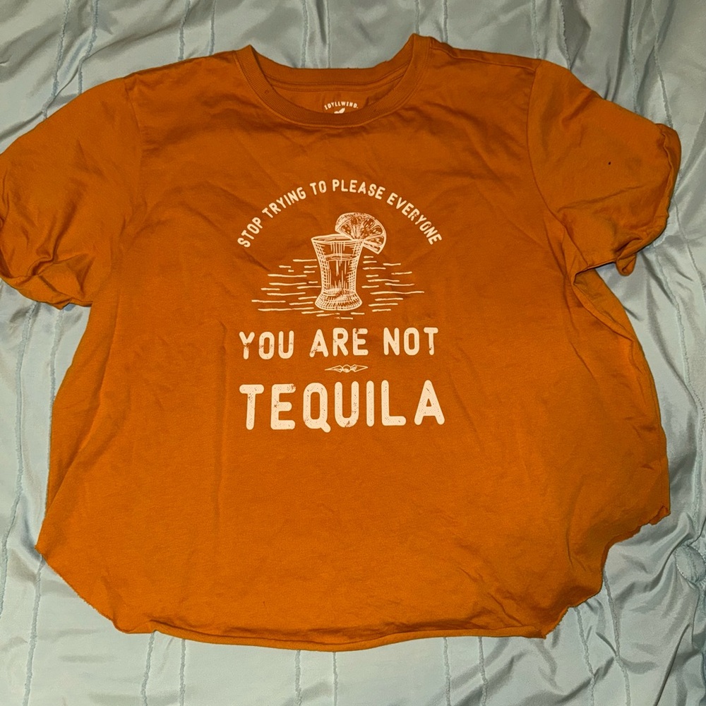 Orange Graphic Tee - You Are Not Tequila